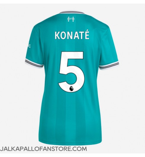 Liverpool Ibrahima Konate #5 Kolmaspaita Naisten 2025-26 Lyhythihainen Liverpool Ibrahima Konate #5 Kolmaspaita Naisten 2025-26 Lyhythihainen